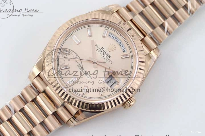 MiroTime 1230 AllSeason Day Date 40mm RG 904L Steel TWF 1:1 Best Edition RG Crystal Dial on RG Bracelet A 2350